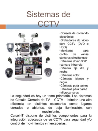 Sistemas de CCTV ,[object Object]