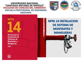 UNIVERSIDAD NACIONAL
“SANTIAGO ANTUNEZ DE MAYOLO”
FACULTAD DE CIENCIAS DEL AMBIENTE
ESCUELA PROFESIONAL DE INGENIERIA
SANITARIA
 