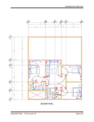 Instalaciones eléctricas




                             A                                                     ´B                                C
                                                                                                                     11.93                              D                F                                          G
                                                                      5.95                                                                        2.50                              3.48



                                                       3.87                                           2.07                          1.45                          1.05              3.48




1




                   5.12



            6.28




2                                        C-8                                                          C-10
                                                                                                                                           C-10



                   1.15          C-8                                  C-8
                                                                                        C-10
                                                                                                                                                     C-10




3                                                               C-8
                                                                                               C-10                                                           C-4
                                                                                                                                                                                                  C-4

                                                                                                                             C-10                                            C-4


    13.85




                                                                                                                                                                              C-4
                                                                                                                                                                                                        C-4


                   3.72
                                                                                                                             C-10
                                                                                           C-10

                                                              C-3

                                                                                                                                              C-10

            5.60                 C-8




                                           C-8          C-8                                                                                                                                             C-4




5                                                                                                                                    C-10
                                   C-8
                                                                             C-8


                                                       C-8    C-8

                   1.87

                                                                                                                                     C-4

                                                 C-8
                                                                                                                             C-4



6                                                                                                                                                                                                C-4
                                                                                                                                                                                                              C-4

                                                                                                                                                            C-4              C-4




                                                                                                              BAJA                          C-4

            1.98   1.98




                                                                                                                                                                                           C-4
                                                                                         C-10                C-10

7

                                                                      SEGUNDO NIVEL.




    ARQUITECTURA          Construcción III                                                                                                                                                       Página 80
 