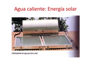 Agua caliente: Energía solar 