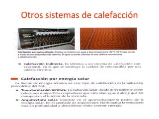 Otros sistemas de calefacción 