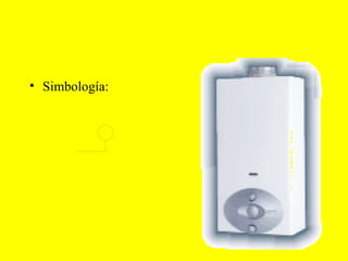 CALENTADOR INSTANTÁNEO DE AGUA:

• Simbología:
 