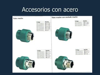 Accesorios con acero
 