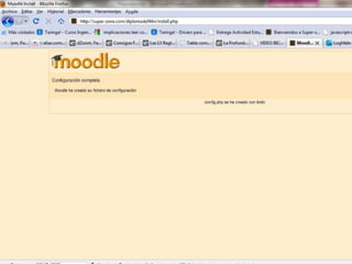Instalacion moodle