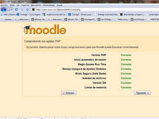 Instalacion moodle