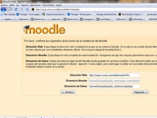 Instalacion moodle