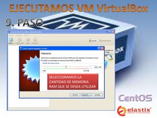 SELECCIONAMOS LA
CANTIDAD DE MEMORIA
RAM QUE SE DESEA UTILIZAR
 