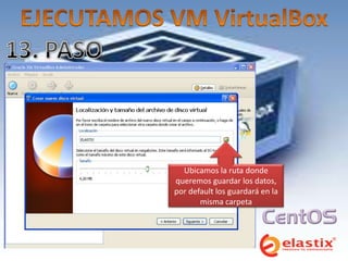 Ubicamos la ruta donde
queremos guardar los datos,
por default los guardará en la
       misma carpeta
 