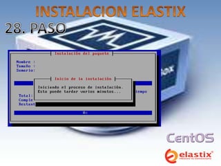 Instalacion virtualbox luego cargamos la centralita ELASTIX