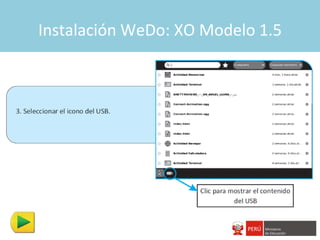 Instalación WeDo: XO Modelo 1.5
 