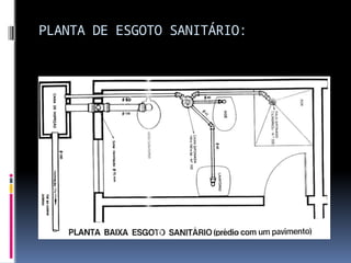 PLANTA DE ESGOTO SANITÁRIO:
 