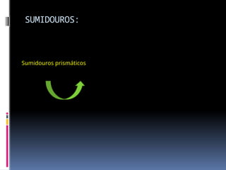 SUMIDOUROS:
Sumidouros prismáticos
 