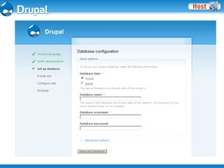 Instalando Drupal, Começando do Começo