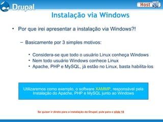 Instalando Drupal, Começando do Começo