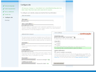 Instalando Drupal, Começando do Começo