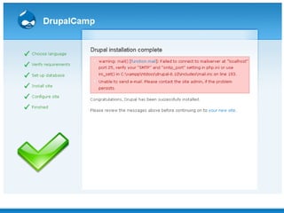 Instalando Drupal, Começando do Começo