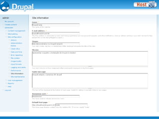 Instalando Drupal, Começando do Começo
