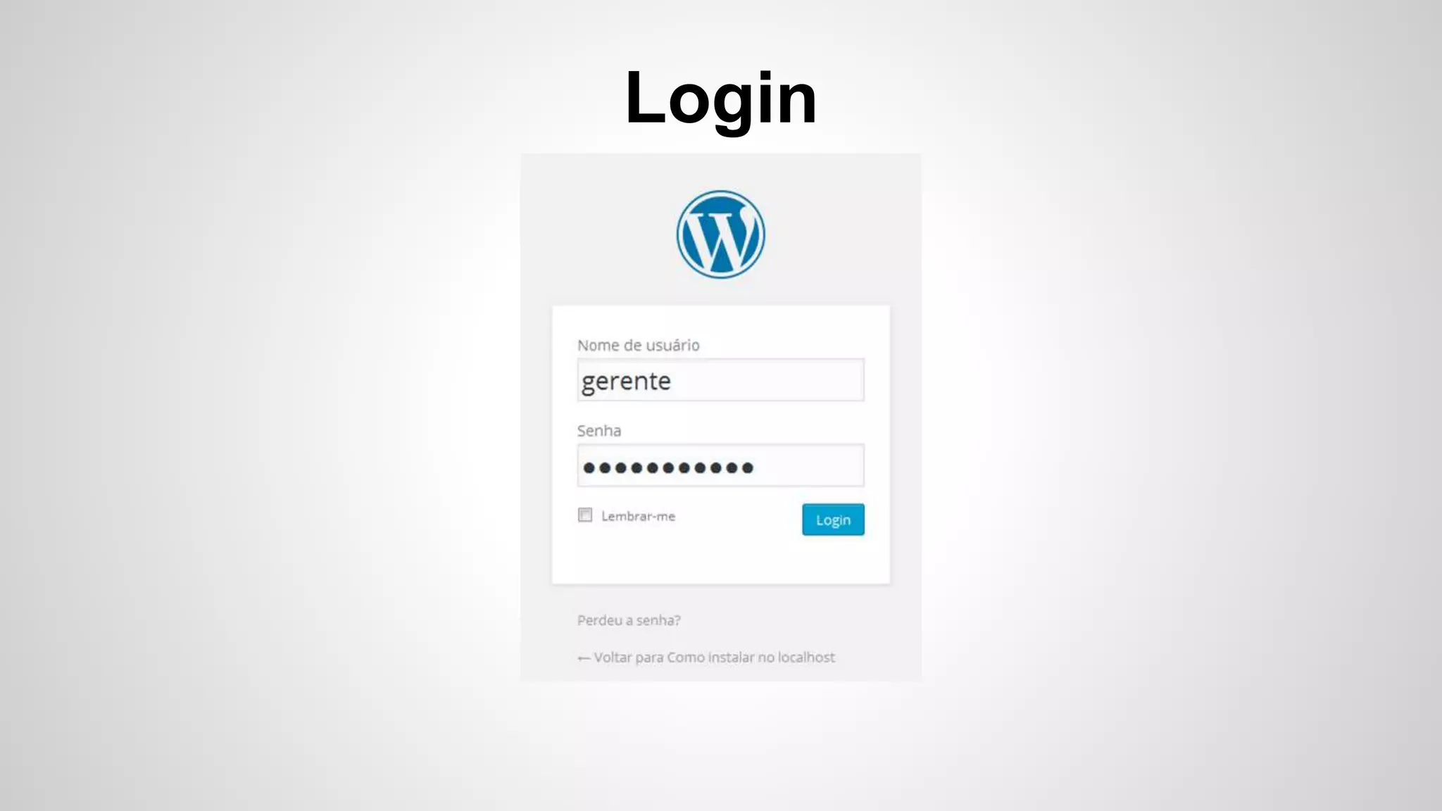 Login
 