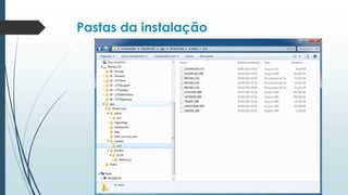 Pastas da instalação
 