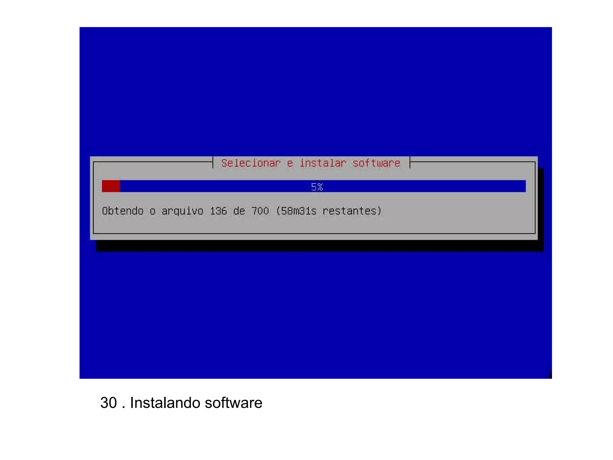 30 . Instalando software 