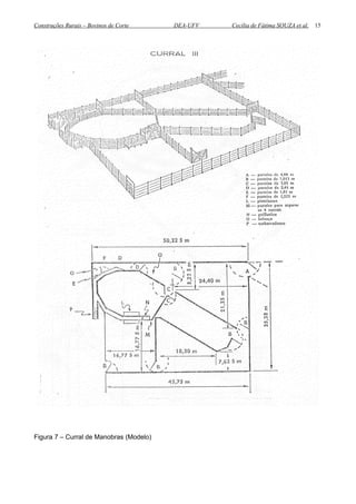 Construções Rurais – Bovinos de Corte DEA-UFV Cecília de Fátima SOUZA et al.
Figura 7 – Curral de Manobras (Modelo)
15
 