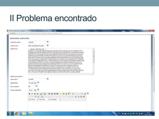 II Problema encontrado
 