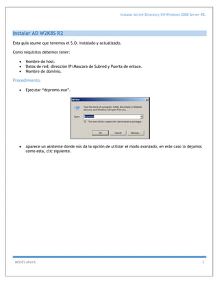 Instalar Active Directory en Windows 2008 Server R2 | PDF