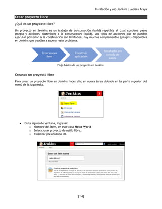 Instalacion y uso basico de Jenkins | PDF