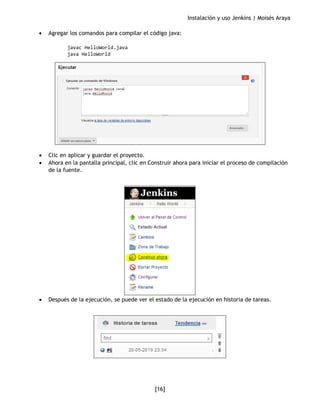 Instalacion y uso basico de Jenkins | PDF