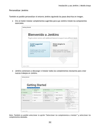 Instalacion y uso basico de Jenkins | PDF