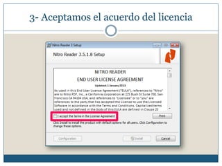 3- Aceptamos el acuerdo del licencia
 