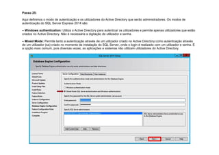 Instalar Sql Server Express 2014 no WinServer2012R2 | PDF