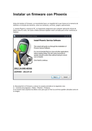 Instalar Un Firmware Con Phoenix | PDF