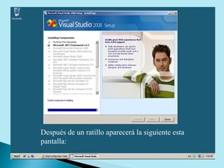 Después de un ratillo aparecerá la siguiente esta pantalla: