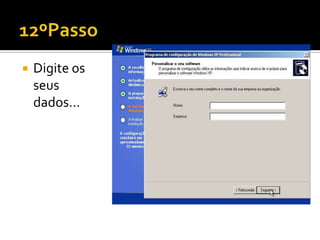    Digite os
    seus
    dados…
 