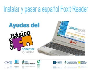 Instalar y pasar al español foxit reader