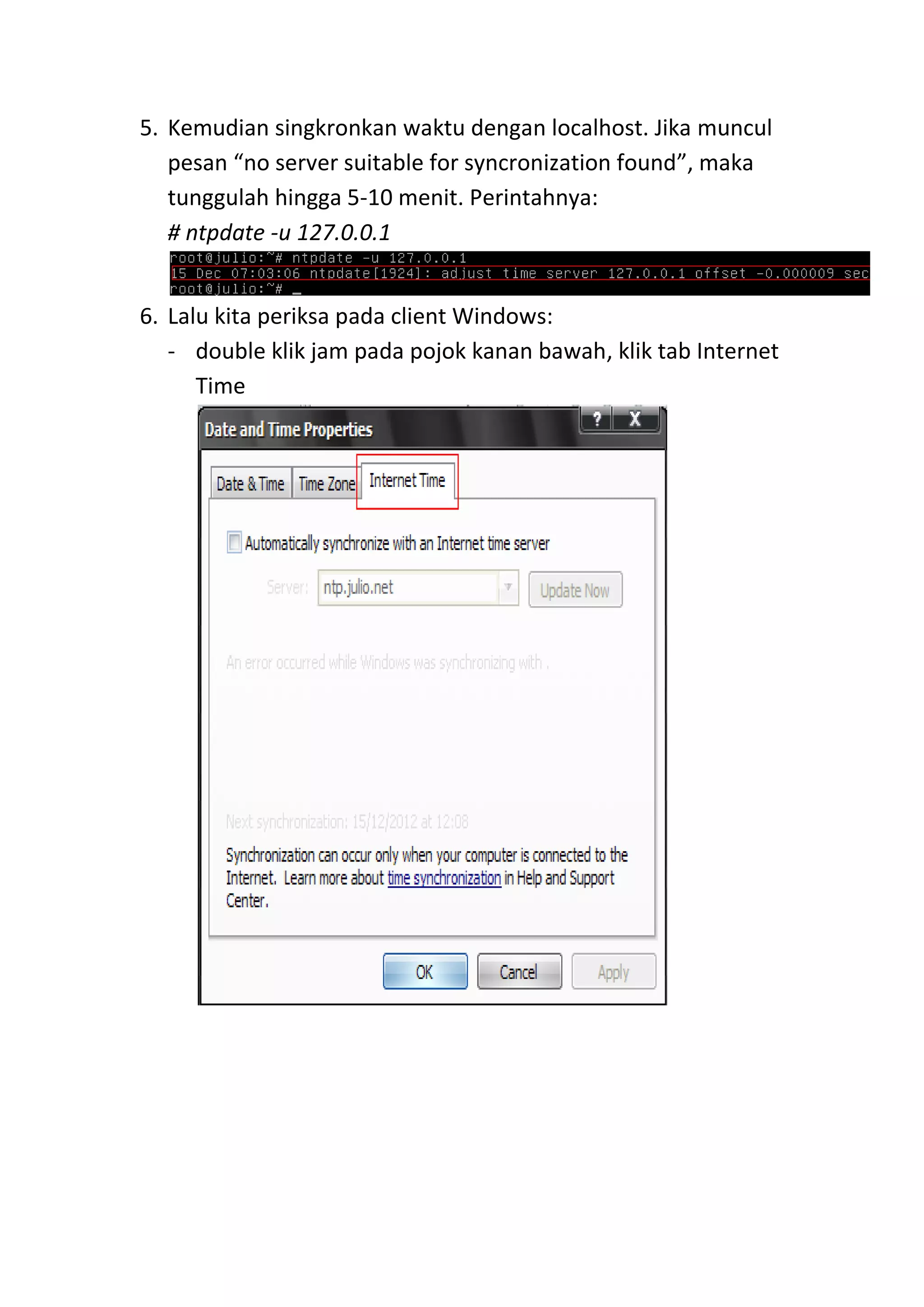 Instalasi ntp server pdf