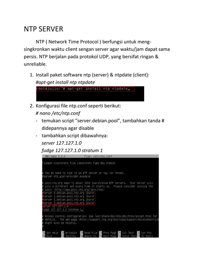 Instalasi ntp server pdf
