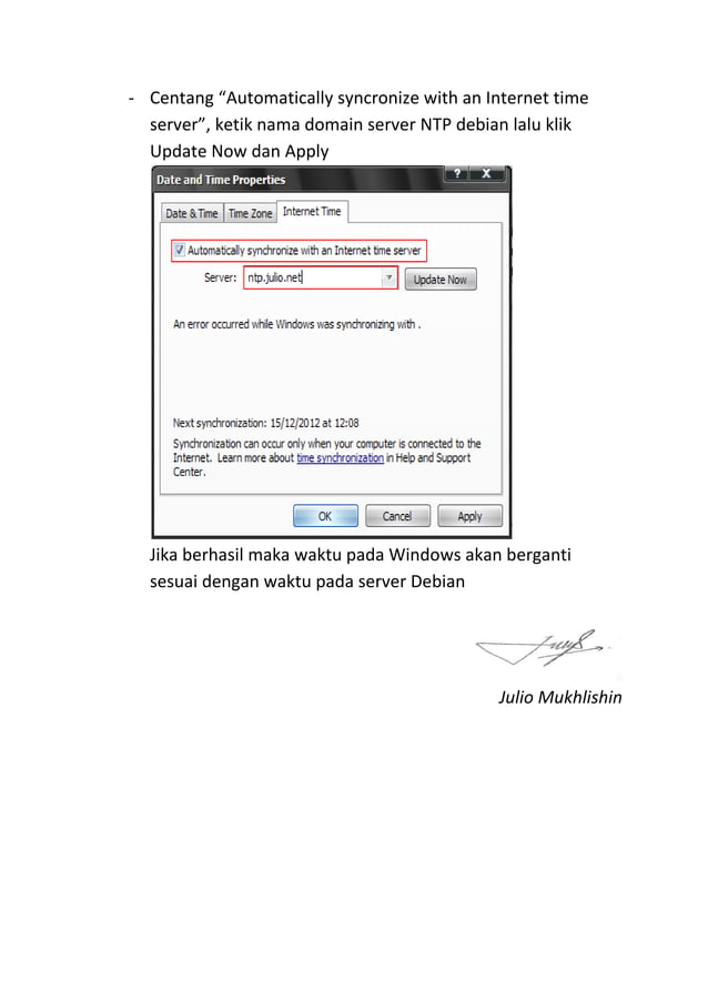 Instalasi ntp server pdf