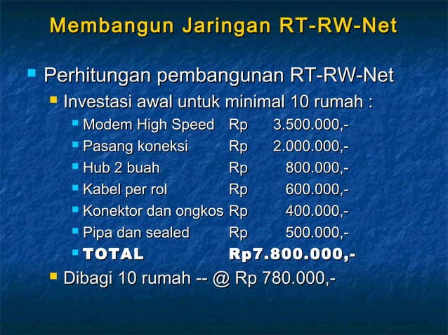 Instalasi RT/RW Net | PPT