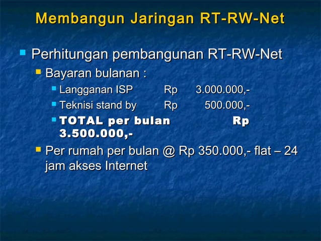 Instalasi RT/RW Net | PPT