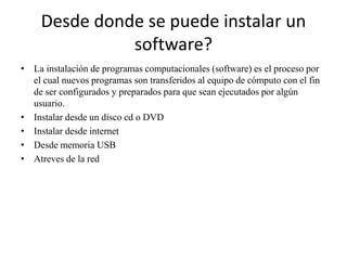 Instala y configura software | PPTX