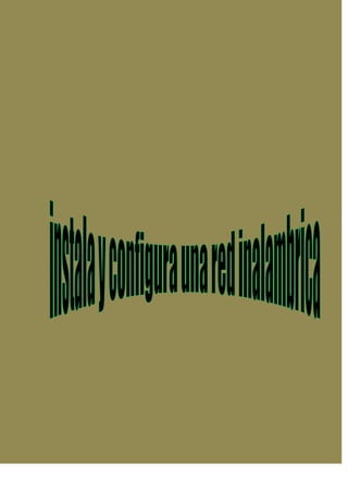 1: Materiales <br />2: Pasos previos <br />3: Instalación del hardware <br />4: Configuración del software; <br />1 MATERIALES<br />Voy a explicar lo que hace falta para que puedas montar la red inalambrica, lo esencial y lo que le puede poner aparte.<br />1: AP o Router Wireless.<br />2: Tarjeta de red para el PC que actúe como servidor y tarjetas Wireless para los PCs clientes o PCMCIA para los posibles portátiles.<br />3: Antenas para dar mayor cobertura (no es necesario, a menos que no llegue la señal a algún PC).<br />Algunas consideraciones a tener en cuenta:<br />- El AP o Router Wireless no son estrictamente necesarios, es decir, si vas a conectar sólo 2 PCs (servidor y cliente) os bastará con dos tarjetas Wireless, pero si vais a conectar más de 2 PCs os hará falta un AP o Router.<br />- Mientras que el AP no da acceso a Internet, el Router si lo da.<br />- Cuantos más PCs tengáis conectados a vuestra red, más “saturada” estará ésta.<br />2 PASOS PREVIOS.<br />Lo primero que tenéis que hacer antes de comprar todo el material, será hacer una planificación de vuestra futura red, algo como esto:<br />Imagen 1: Ejemplo de planificación para una Red Wireless.<br />Imagen 2: Ejemplo de planificación para una Red Wireless.<br />También tenéis que tener en cuenta los muebles, las paredes, aparatos que puedan “interferir” en la red, recordad que en las redes Wireless, cuantos más obstáculos haya peor llegará la señal. Así que, primero montad vuestra red y si notáis poca velocidad tendréis que instalar una antena de mayor potencia (dBi).<br />3 INSTALACIÓN DEL HARDWARE.<br />A partir de ahora tenéis que seguir los pasos punto por punto, sin saltaros ninguno y poniendo especial cuidado en que los hacéis bien.<br />3.1 Instalación del servidor.<br />Vamos a instalar el hardware en el PC servidor (el que distribuirá la señal a los demás PCs).<br />3.1.1 Tarjeta de red.<br />Lo primero será instalar la correspondiente tarjeta (Ethernet con puerto RJ45 si le vamos a conectar un AP o Router y Wireless si sólo tenemos dos PCs)<br />* Hay placas base que ya traen la tarjeta de red incorporada, en ese caso es recomendable usarla y así ahorrarse el dinero en comprar una, ya que las características son las mismas :).<br />Apagad el PC y abrid la caja para tener acceso al interior de la CPU, veréis que en la placa base, donde están las tarjetas de expansión, hay varias ranuras que son iguales (normalmente de color blanco), ahí es donde vamos a instalar la tarjeta de red (o Wireless). Buscad una ranura libre y colocáis con cuidado la tarjeta, asegurándoos de que quede insertada correctamente. Poned el tornillo y cerrad la caja. La instalación es bastante sencilla. Cuando encendáis el PC os detectará un nuevo dispositivo de red y os creará la correspondiente conexión de red (Windows XP), o si tenéis un sistema operativo más antiguo lo más normal será que tengáis que usar el CD de instalación que traiga la tarjeta. No configuréis la tarjeta ya que lo haremos en el punto 4.<br />Imagen 3: Instalación de la tarjeta de red (Wireless en este caso).<br />3.1.2 AP o Router Wireless.<br />Si habéis instalado una tarjeta de red Ethernet tendréis que conectar el AP o Router Wireless mediante el cable RJ45 (normalmente viene incluido en la caja), si no, comprad los metros que os hagan falta en cualquier tienda de informática. Deberéis conectar a un enchufe el adaptador que traerá el dispositivo. Cuando iniciéis Windows os lo detectará, no lo configuréis ya que lo haremos en el punto 4.<br />Imagen 4: Instalación del AP o Router Wireless (AP en este caso).<br />3.2 Instalación de los clientes.<br />Ahora toca instalar el hardware en los PCs clientes (a los que llegará la señal que transmita el servidor).<br />El hardware que tendréis que instalar será una tarjeta de red Wireless (PC sobremesa) o una tarjeta PCMCIA (portátil), los pasos para la tarjeta de red Wireless los podéis ver en el punto 3.1.1. Para instalar la tarjeta PCMCIA los pasos son sencillos: introducid la tarjeta en la ranura PCMCIA de vuestro portátil y esperar a que la detecte Windows. No configuréis ninguna de las tarjetas, ya que lo haremos en el punto 4.<br />Imagen 5: Instalación de la tarjeta PCMCIA para el portátil.<br />3.3 Antenas.<br />Si habéis comprado antenas que no sean las de serie que traían los aparatos, ahora es el momento de colocarlas, bien conectándolas directamente al aparato o bien mediante un pigtail (es un “adaptador” que sirve para poder conectar antenas a APs o tarjetas con distinto tipo de conector (que no sean N macho – N hembra, por ejemplo). Están formados por varios metros de cable coaxial de baja pérdida y dos conectores. Ej: SMA-M macho a N hembra).<br />Imagen 6: Pigtail N a SMA-M.<br />4 CONFIGURACIÓN DEL SOFTWARE.<br />Vamos a pasar ahora a la parte más importante de este tutorial, la configuración del software. Este tutorial ha sido realizado bajo Windows XP con el software del AP Conceptronic C54APT y la tarjeta wireless D-Link DWL-G520+, si tenéis otro sistema operativo u otro hardware algunas opciones estarán en otro sitio, las tendréis que buscar :P. Primero configuraremos el PC servidor y luego los clientes.<br />4.1 PC servidor.<br />Este es el PC que enviará la señal a los demás PCs de la red, así que será el primero que configuremos, la instalación dependerá de si habéis instalado un AP o Router o si lo habéis hecho con una tarjeta Wireless.<br />4.1.1 Configuración del AP o Router (Opción 1).<br />Lo primero que hay que configurar es la tarjeta de red. Aseguraos de que el AP o Router está conectado a la tarjeta de red mediante el cable RJ45 y a la luz mediante el adaptador. Vamos al Panel de control -> Conexiones de red y hacemos click derecho en la Conexión de área local y le damos a Propiedades. Ahora seleccionamos el protocolo TCP/IP y le damos nuevamente a Propiedades. Hay que configurar algunas cosas:<br />- Dirección IP: Aquí pondremos la dirección del PC (cada PC de la red tendrá una dirección IP distinta, siendo siempre del mismo rango. Por ejemplo, si ponemos 192.168.110.1, los demás PCs de la red serán siempre 192.168.110.xxx). Podéis poner la dirección IP que queráis, siempre que los dos primeros grupos de dígitos sean 192.168 y los siguientes se encuentren entre 0 y 254. Os recomiendo que pongáis IPs altas (192.168.110.xxx y no 192.168.1.xxx), ya que da más seguridad.<br />- Máscara de subred: Tiene que ser la misma en todos los PCs de la red (ahora no cambia el último grupo de números). Por ejemplo, si ponemos 255.0.0.0, los demás PCs de la red serán siempre 255.0.0.0<br />- Puerta de enlace predeterminada: Esto es a la IP que tiene que conectar un PC cliente (la IP del servidor), como estamos configurando el PC servidor, lo dejamos en blanco.<br />- Servidores DNS: Los dejaremos en blanco ya que el objetivo de este tutorial no es dar salida a Internet desde la red.<br />Entonces, la configuración de la tarjeta Wireless quedaría así:<br />Imagen 7: Configuración de la tarjeta de red en el PC servidor.<br />Ahora hay que configurar el AP o Router (en mi caso Conceptronic C54APT). Dependiendo del AP o Router que tengáis variará la interfaz de configuración del dispositivo, así como la forma de acceder a ella, pero las opciones son las misma así que os pongo lo que tenéis que cambiar:<br />- Dirección IP: Ojo, no puede ser la misma que la de la tarjeta de red, la dirección que pongamos aquí será a la que luego tengamos que conectar los PCs clientes poniéndola en la Puerta de enlace. Por ejemplo: 192.168.110.2<br />- Máscara de subred: Tiene que ser la misma que hemos puesto en la configuración de la tarjeta de red (255.0.0.0)<br />- Gateway: Pondremos la última IP del rango que estemos usando. Por ejemplo, 192.168.110.254 si estamos usando el 192.168.110.xxx<br />- SSID: Será el nombre de nuestra red, tiene que ser el mismo en el AP o Router y todas las tarjetas de la red Wireless.<br />- Canal: Es el canal por el que se transmitirán los datos, normalmente se usa el 7, ya que es el que soportan todos los dispositivos.<br />- Admin y clave de acceso: Son los que el sistema te preguntará las próximas veces que intentes configurar el AP o Router.<br />Con esto es suficiente, las demás opciones van a gusto del consumidor, ya que son velocidades de transmisión, modos del dispositivo, etc. que vienen por lo general explicados en el manual del AP o Router.<br />4.1.2 Configuración de la tarjeta Wireless (Opción 2).<br />Sólo hay que configurar la tarjeta, vamos al Panel de control -> Conexiones de red y nos saldrá una conexión de red inalámbrica, como vemos en la imagen inferior:<br />Imagen 7: Vista de las Conexiones de red.<br />Bien, pues hacemos click derecho sobre la conexión de red inalámbrica y le damos a Propiedades, en la ventana que nos sale, seleccionamos el protocolo TCP/IP y le damos a Propiedades de nuevo. Ahora, tendremos que configurar algunos parámetros, tales como la dirección IP, máscara de subred, puerta de enlace, servidores DNS… os lo explico:<br />- Dirección IP: Aquí pondremos la dirección del PC (cada PC de la red tendrá una dirección IP distinta, siendo siempre del mismo rango. Por ejemplo, si ponemos 192.168.110.3, los demás PCs de la red serán siempre 192.168.110.xxx). Podéis poner la dirección IP que queráis, siempre que los dos primeros grupos de dígitos sean 192.168 y los siguientes se encuentren entre 0 y 255. Os recomiendo que pongáis IPs altas (192.168.110.xxx y no 192.168.1.xxx), ya que da más seguridad.<br />- Máscara de subred: Tiene que ser la misma en todos los PCs de la red (ahora no cambia el último grupo de números). Por ejemplo, si ponemos 255.0.0.0, los demás PCs de la red serán siempre 255.0.0.0<br />- Puerta de enlace predeterminada: Esto es a la IP que tiene que conectar un PC cliente (la IP del servidor), como estamos configurando el PC servidor, lo dejamos en blanco.<br />- Servidores DNS: Los dejaremos en blanco ya que el objetivo de este tutorial no es dar salida a Internet desde la red.<br />Entonces, la configuración de la tarjeta Wireless quedaría así:<br />Imagen 8: Configuración de la tarjeta Wireless en el PC servidor.<br />Además de esto, tendremos que configurar algunos parámetros de la tarjeta de red, dentro de las Conexiones de red (en el Panel de control), hacemos click derecho en la conexión de red inalámbrica y le damos a Propiedades, debajo de donde pone “Conectar usando (y vuestra tarjeta)”, le dais a Configurar, y en la ficha Opciones avanzadas, vamos a cambiar algunas cosas:<br />- Authentication mode: Shared Authentication.<br />- Desired BSS Type: Infrastructure.<br />- Desired SSID: El nombre que le queráis poner a vuestra red (tendrá que ser el mismo en todos los PCs. Por ejemplo: AYUDA_INTERNET.<br />- WEP Option: WEP Enabled.<br />Bien, ya tenemos configurado el PC servidor con tarjeta wireless.<br />4.2 PC cliente.<br />La configuración de los PC cliente es la misma que el PC servidor con tarjeta Wireless, variando algunas cosillas como:<br />- La dirección IP: Tendrá que estar dentro del mismo rango (recordad: 192.168.110.xxx).<br />- Puerta de enlace predeterminada: Aquí ahora sí pondremos una dirección IP (la del PC servidor, 192.168.110.1 para el ejemplo).<br />La configuración entonces quedaría así:<br />Imagen 9: Configuración de la tarjeta Wireless en el PC cliente.<br />Todos los demás PCs se configurarán de la misma forma, cambiando la dirección IP por 192.168.110.6 para el siguiente PC, 192.168.110.7 y así sucesivamente.<br />Así quedaría formada nuestra red:<br />Imagen 10: Configuración ejemplo para la red Wireless.<br />4.3 Establecer la conexión<br />Una vez configurados todos los PCs (servidor y clientes), vamos a conectar los clientes a la red.<br />Lo primero de todo aseguraos de que el PC servidor está encendido y con el AP o Router funcionando. En cada PC, en las Conexiones de red (dentro del Panel de control), haced click derecho en la conexión de red inalámbrica y le dais a Ver redes inalámbricas disponibles para que os muestre las redes, si no os sale ninguna es que ha conectado sólo a la red o bien no ha detectado ninguna. Para comprobarlo, hacemos doble click en la conexión de red inalámbrica y tendremos que ver algo parecido a esto:<br />Imagen 11: Vista del Estado de la conexión inalámbrica.<br />Como podéis ver, da una velocidad de 54Mbps y una Intensidad de señal muy buena, cuanto más alejado esté el servidor de los clientes, menor intensidad de señal habrá y, por tanto, menor velocidad. Esto lo podéis solucionar con una antena externa como expliqué antes.<br />Otra forma de averiguar si ha conectado a la red es haciendo un ping desde el PC cliente al servidor, para ello iremos a Inicio -> Programas -> Accesorios -> Símbolo del sistema y escribiremos ping 192.168.110.1 (cambiad la IP por la que hayáis puesto en el PC servidor de vuestra red). Tendréis que ver esto:<br />Imagen 12: Vista de un ping al PC servidor.<br />Podéis ver que los paquetes perdidos son 0 (importante) y los tiempos de ida y vuelta son muy bajos, es importante que no oscilen mucho (por ejemplo: 10ms, 45ms, 80ms, 30ms…), sino que sean regulares como en la imagen.<br />Estos pasos los repetiremos con todos los PCs cliente de la red y también desde el PC servidor a todos los clientes y de clientes a clientes, para comprobar que todo están conectados entre sí.<br />Hasta aquí la configuración.<br />