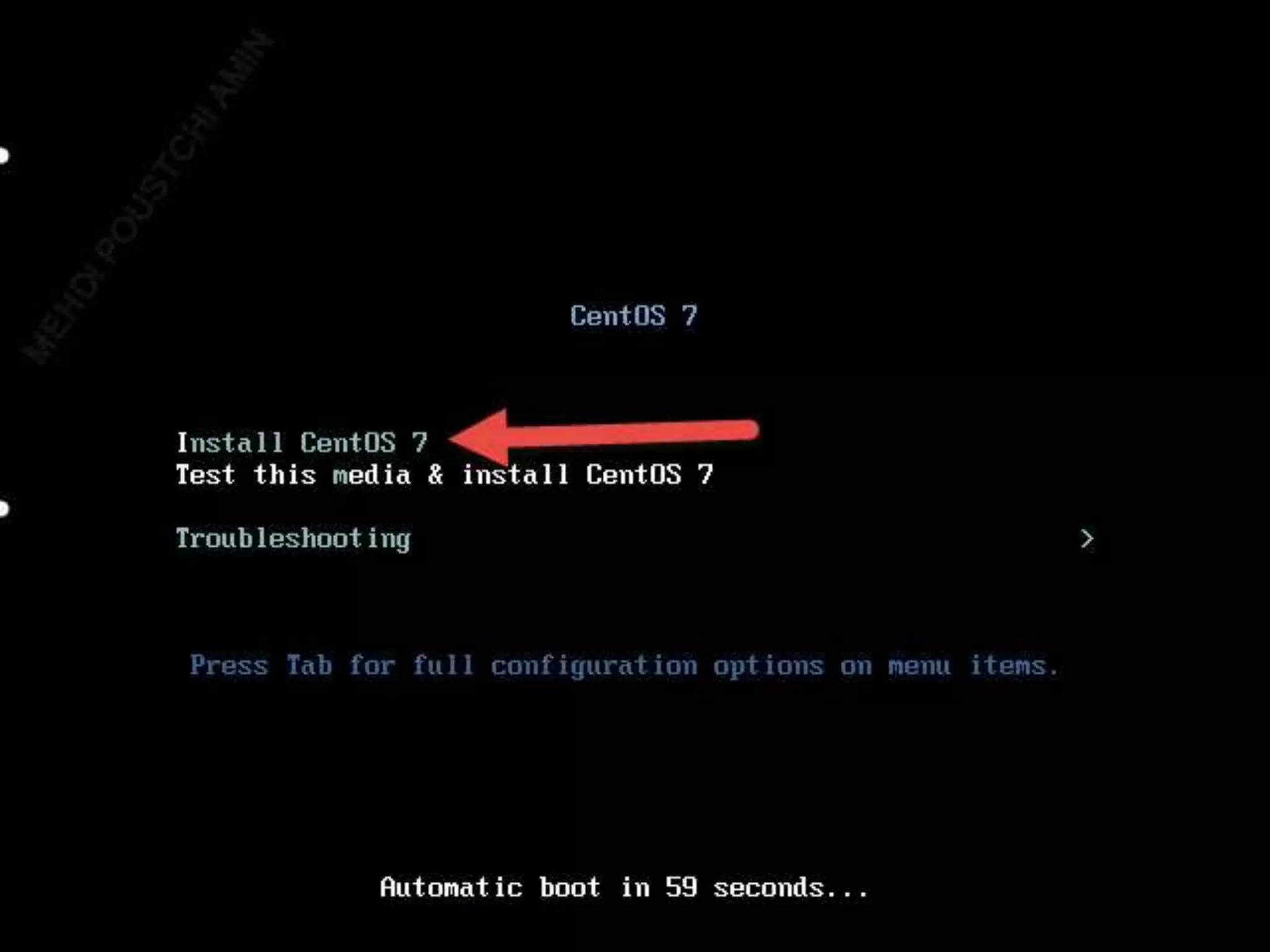 Install Linux CentOS 7.0