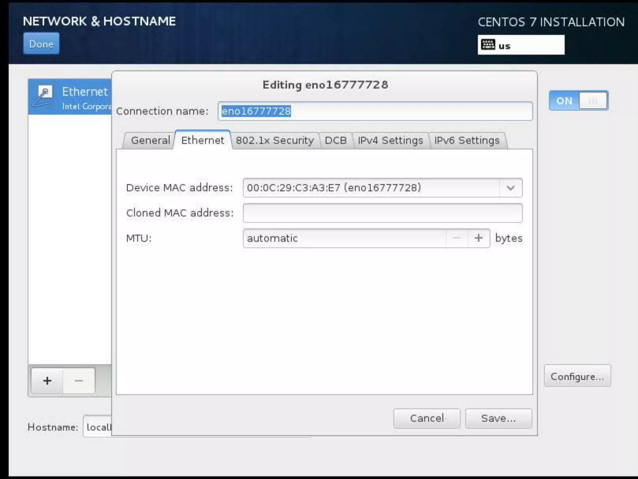 Install Linux CentOS 7.0