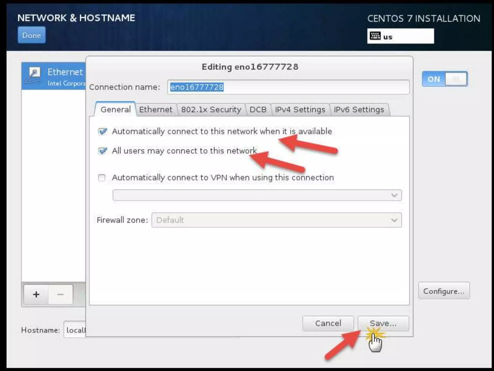 Install Linux CentOS 7.0