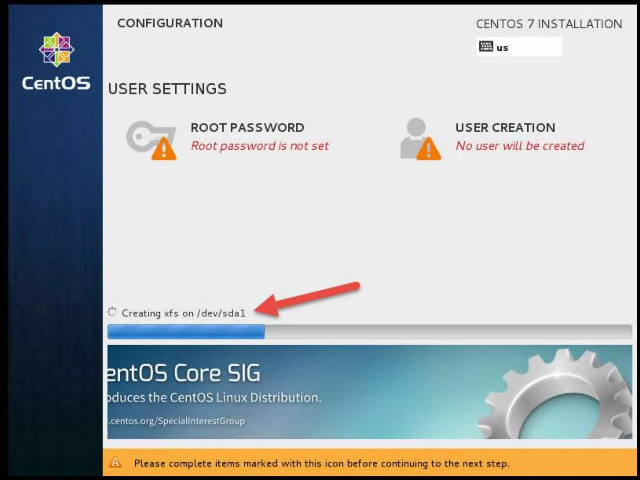 Install Linux CentOS 7.0