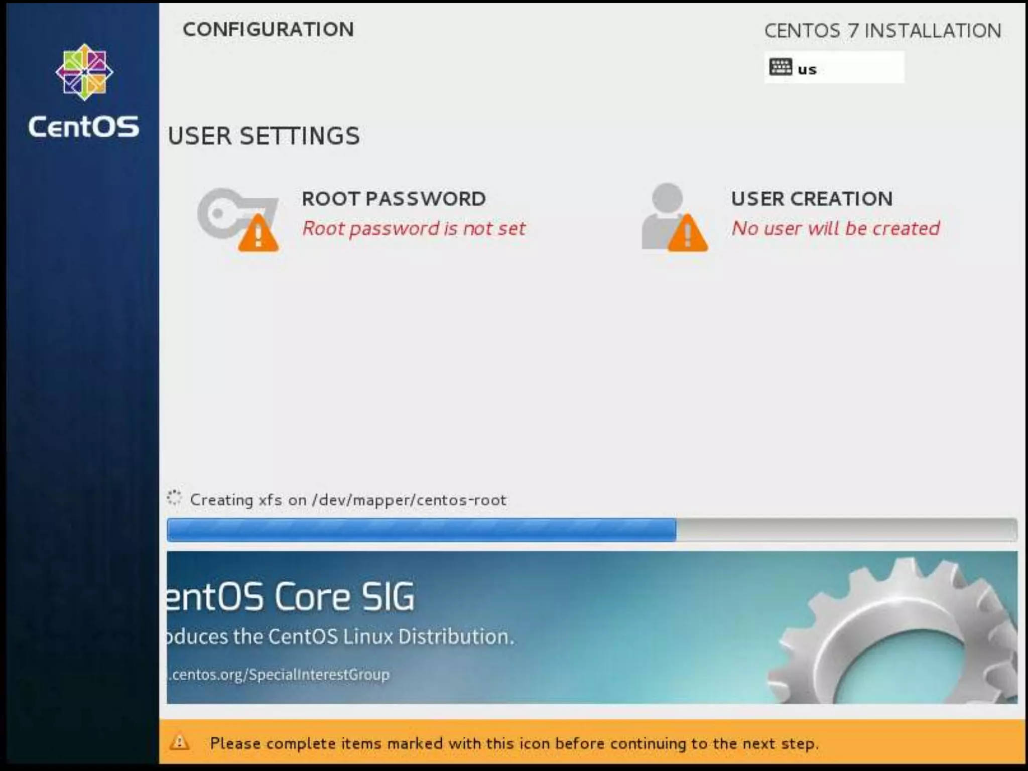 Install Linux CentOS 7.0