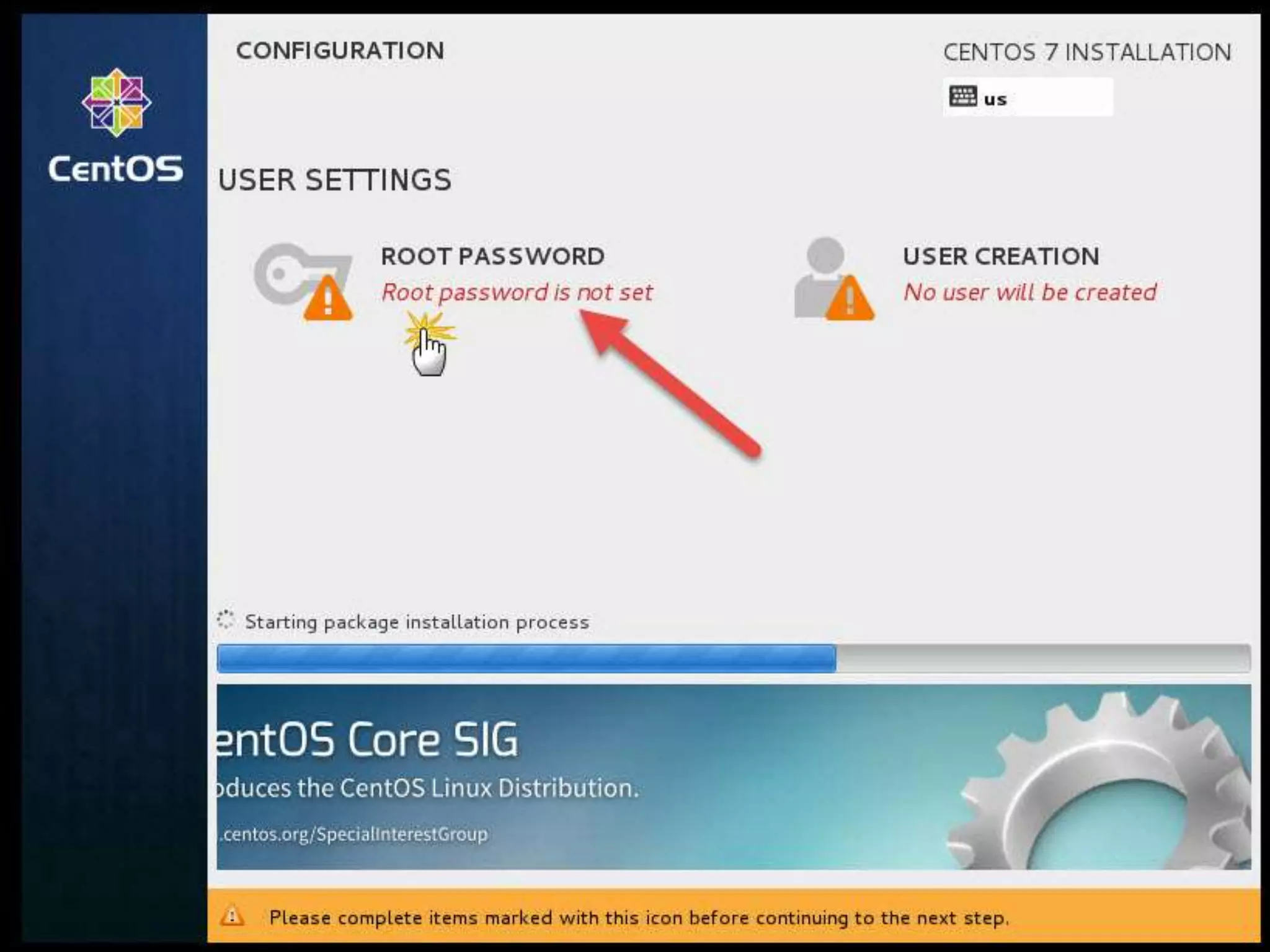 Install Linux CentOS 7.0