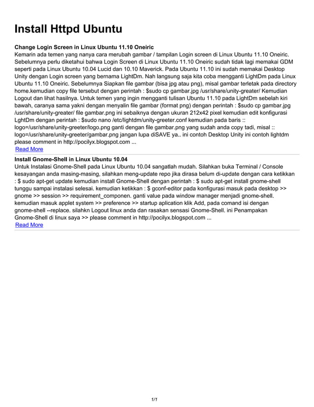 Install httpd ubuntu pdf
